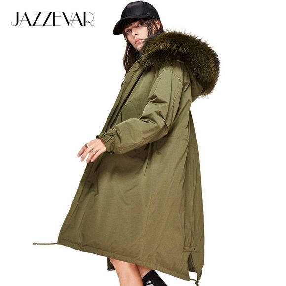 Jazzevar Army Green Winter Down Parka Women's Sz XL